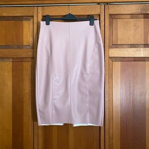 Express Pink Faux leather skirt